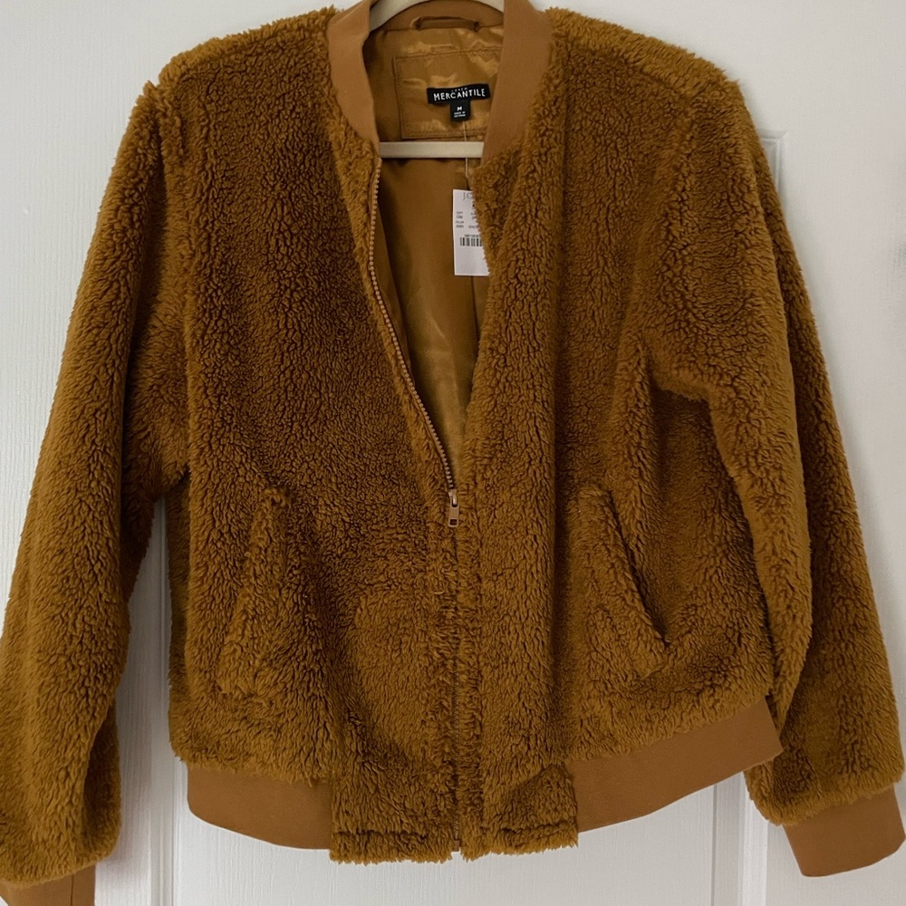 NWT J Crew Woman’s fluffy fall jacket